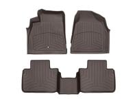 Purchase Top-Quality WeatherTech HP Cocoa Floor Liner by Weathertech front%26rear_01