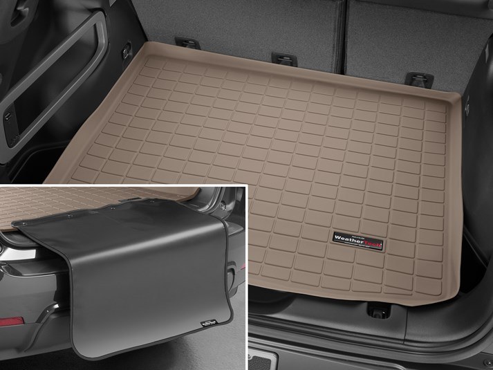 Weathertech Tan Cargo Liner With Bumper Protectors by Weathertech row_02