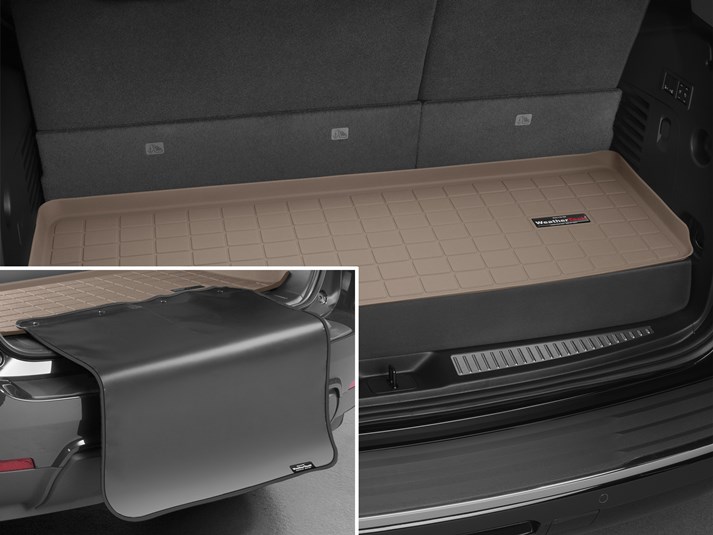 Weathertech Tan Cargo Liner With Bumper Protectors by Weathertech row_01