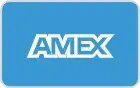 We accept payment via amex