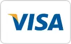 We accept payment via visa
