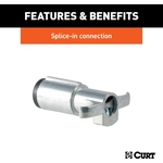 Order 4-Way Round Wiring Connector by CURT MANUFACTURING - 58061 For Your Vehicle