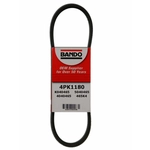 Order Air Conditioning, Alternator And Water Pump Belt by BANDO USA - 4PK1180 For Your Vehicle