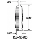 Order Ensemble de soufflet de crémaillère par EMPI - 88-1590K For Your Vehicle