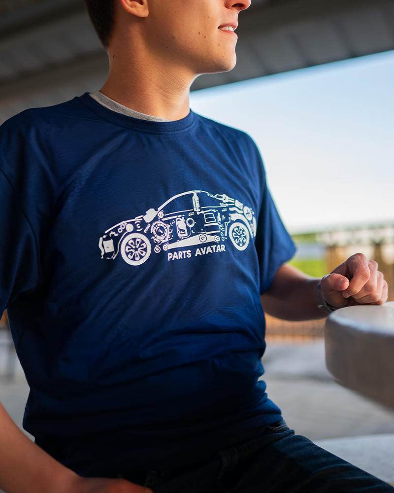 Order Blue Mechanic T-shirt For Your Vehicle