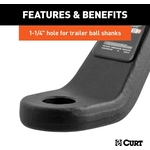 Order Commercial Duty Ball Mount by CURT MANUFACTURING - 45340 For Your Vehicle