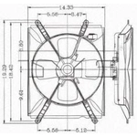 Order Condenser Fan Assembly by TYC - 610090 For Your Vehicle