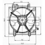 Order Condenser Fan Assembly by TYC - 610550 For Your Vehicle