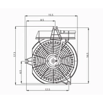 Order Condenser Fan Assembly by TYC - 610610 For Your Vehicle