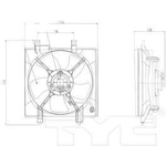 Order Condenser Fan Assembly by TYC - 611250 For Your Vehicle