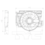 Order Condenser Fan Assembly by TYC - 611400 For Your Vehicle