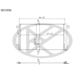 Order KOYORAD - CD310568 - A/C Condenser For Your Vehicle