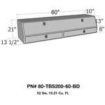 Order Contractor Top Sider Tool Box by WESTIN - 80-TBS200-60-BD For Your Vehicle