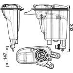 Order MAHLE ORIGINAL - CRT95-000S - Coolant Expansion Tank (Cooling System) For Your Vehicle