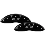 Order MGP CALIPER COVERS - 14246SBOWBK - Gloss Black Caliper Covers with Bowtie Engraving For Your Vehicle