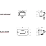 Order RIGID INDUSTRIES - 980013 - Flood Diffused Beam LED Lights For Your Vehicle
