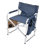 Order FAULKNER - 48872 - Blue Directors Chair with Pocket Pouch & Folding Tray For Your Vehicle