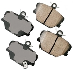 Order Front Ceramic Pads by AKEBONO - EUR1252 For Your Vehicle