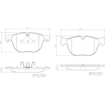 Order Front Ceramic Pads by BREMBO - P06049N For Your Vehicle
