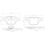 Order Front Ceramic Pads by BREMBO - P06054N For Your Vehicle