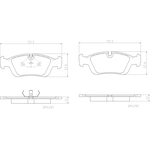 Order Front Ceramic Pads by BREMBO - P06089N For Your Vehicle