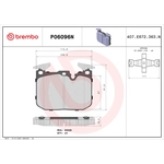 Order Front Ceramic Pads by BREMBO - P06096N For Your Vehicle