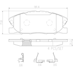 Order Front Ceramic Pads by BREMBO - P18037N For Your Vehicle
