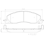 Order Front Ceramic Pads by BREMBO - P18039N For Your Vehicle