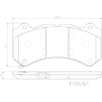 Order Front Ceramic Pads by BREMBO - P37018N For Your Vehicle