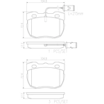 Order Front Ceramic Pads by BREMBO - P44004N For Your Vehicle
