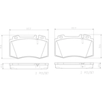 Order Front Ceramic Pads by BREMBO - P50053N For Your Vehicle