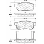 Order Front Ceramic Pads by CENTRIC PARTS - 103.03740 For Your Vehicle