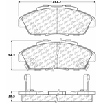 Order Plaquettes avant en céramique  by CENTRIC PARTS - 103.04960 For Your Vehicle