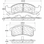 Order Front Ceramic Pads by CENTRIC PARTS - 103.05050 For Your Vehicle