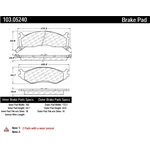 Order Plaquettes avant en céramique par CENTRIC PARTS - 103.05240 For Your Vehicle