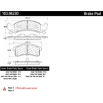 Order Plaquettes avant en céramique par CENTRIC PARTS - 103.06230 For Your Vehicle