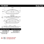 Order Plaquettes avant en céramique par CENTRIC PARTS - 103.06500 For Your Vehicle