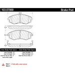 Order Plaquettes avant en céramique par CENTRIC PARTS - 103.07000 For Your Vehicle