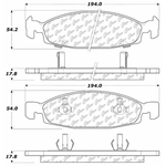 Order Front Ceramic Pads by CENTRIC PARTS - 103.07900 For Your Vehicle