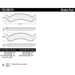 Order Plaquettes avant en céramique  by CENTRIC PARTS - 103.08210 For Your Vehicle