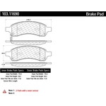 Order Plaquettes avant en céramique par CENTRIC PARTS - 103.11690 For Your Vehicle
