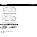 Order Plaquettes avant en céramique par CENTRIC PARTS - 103.12640 For Your Vehicle
