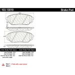 Order Plaquettes avant en céramique par CENTRIC PARTS - 103.13010 For Your Vehicle