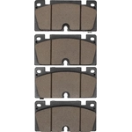Order Front Ceramic Pads by DYNAMIC FRICTION COMPANY - 1551-2498-00 For Your Vehicle