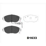 Order EUROROTOR - ID1633 - Front Ceramic Pads For Your Vehicle