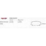 Order Plaquettes avant en céramique par EUROROTOR - ID1005H For Your Vehicle