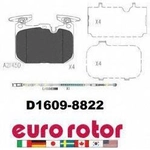 Order Front Ceramic Pads by EUROROTOR - ID1609 For Your Vehicle