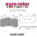 Order Front Ceramic Pads by EUROROTOR - ID2251S For Your Vehicle