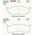 Order Front Ceramic Pads by EUROROTOR - ID642 For Your Vehicle