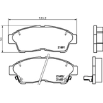 Order Front Ceramic Pads by HELLA PAGID - 355033791 For Your Vehicle